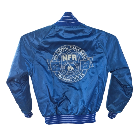 Vintage 1984 National Finals Rodeo Satin Jacket Medium